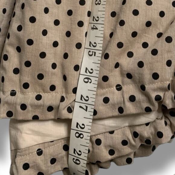 Tulle Anthro Jacket Women's Sz X-Small Full Zip Polka Dot Beige Black Hooded - Picture 6 of 6